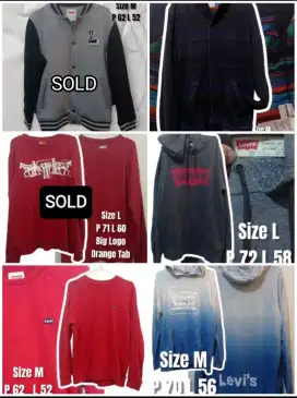 Levis Jacket Varsity Crewneck Hoodie