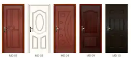 Pintu MDF terbaik, Motif Ukir, Tinggal Pasang