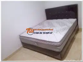 SET LENGAKAP CENTRAL SPRINGBED PILLOWTOP TEBAL 30 CM GARANSI 10TH