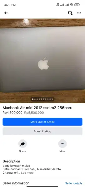 Macbook air mid 2012