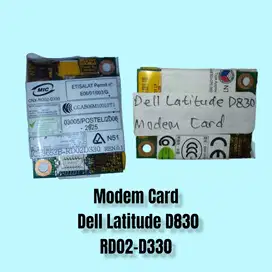 Dell Latitude D830 Laptop RD02-D330 Modem Card