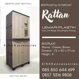 Lemari Plastik Bestplast Tipe Rattan