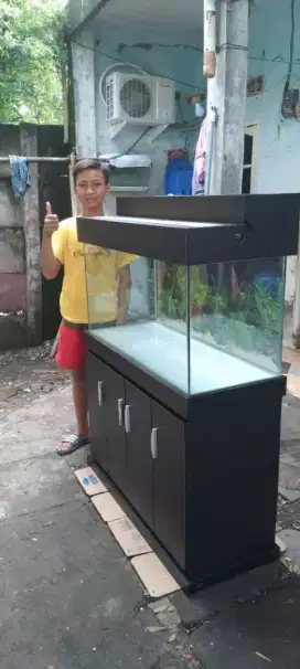 Aquarium fullset+meja100x40x50cm