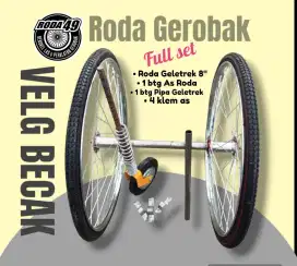 Roda Gerobak ring 28 velg becak