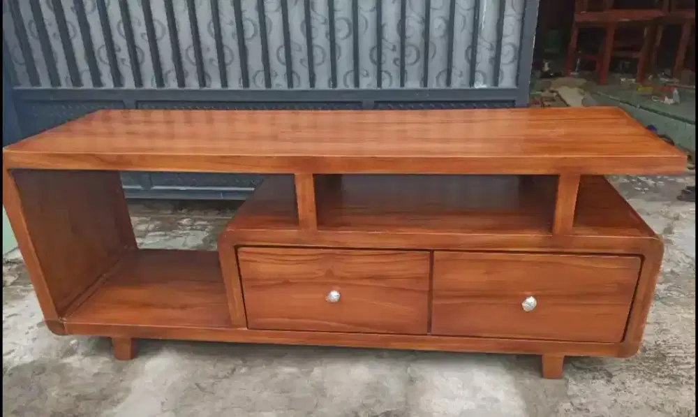 Buffet Minimalis Retro Kayu Jati uk. 150cm Top - Sukomanunggal