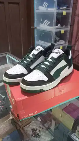 PUMA Rebound Lay Up Lo SL Sneakers pria New Original, White Bug Black