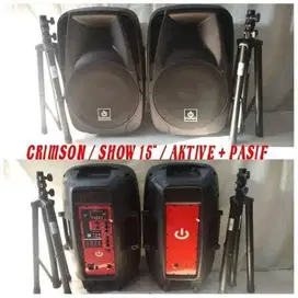 Paket speaker aktif crimson 15 inch speaker crimson show lengkap resmi