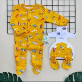 SLEEPSUIT HOKIKU BAJU KODOK 3 IN 1 TOPI DAN SARUNG TANGAN SNI