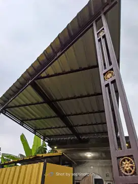 Kanopi besi minimalis,  galvalum 03