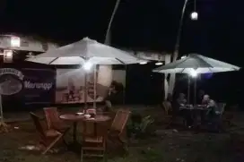 Meja taman jati,meja cafe,meja payung jati,kursi lipat,kursi cafe