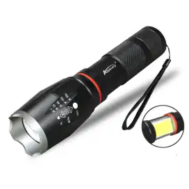 TaffLED Paket Senter LED Torch Cree XM-L T6 8000 Lumens +Charger +Box 