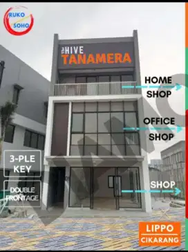 Ruko 3 Lantai dan Dengan Tiga kunci