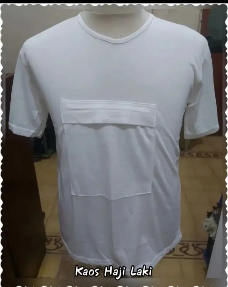 Kaos haji/umroh pria/laki dewasa.