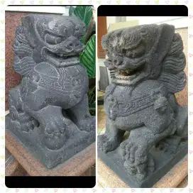 Patung batu sepasang singa,Samsi