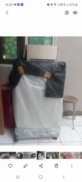 Mesin Cuci Auotomatic 1tabung buka atas merk LG kap.8kg