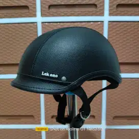 Helm Sepeda Retro Dewasa Kulit Sintetis High Quality Bisa COD Chat WA.