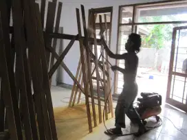 plafon kayu,kanopi kayu,lantai kayu,bangunan,tukang,harian,borongan