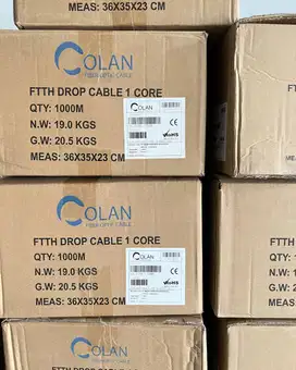 Kabel FO SC DropCore 1000 Meter - FTTH Fiber Optik 1000M Colan 3Celing