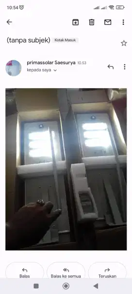 Lampu pju All In One 60 watt panel solarcell