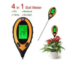 Soil meter digital 4in1 ph tanah