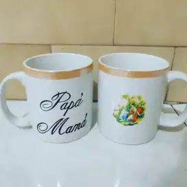 Cangkir keramik Queen Mary stoneware mug set 2 pcs