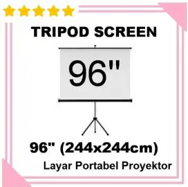 Layar Proyektor Tripod 96