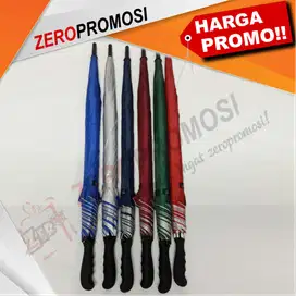 Souvenir Payung Golf Custom Lapis Silver Otomatis