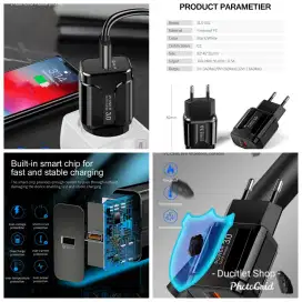 Quick Charger PowerAdaptor USB Batok Kepala Casan Hp Tab Fast Charging