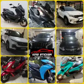 pasang sticker motor mobil decal stiker wrapping cutting sticker mobil