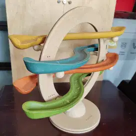 PlanWood Curvy Click Clack/PlanToys Marble Run PT5625