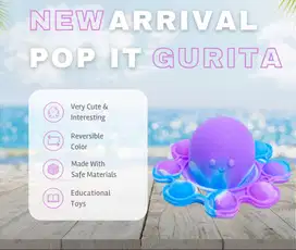 Pop It Gurita PopIt popit pop it Terbaru Boneka Gurita Octopus Bolak B