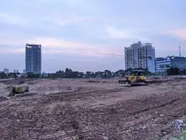 Land clearing cut and fil aspal Jalan paving hotmix turap beton