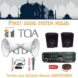 Paket Ekonomis Sound System TOA Mesjid Musholla