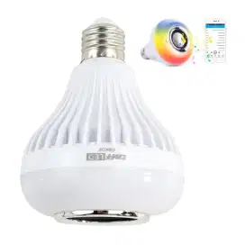 taffled led rgb e27  12w dengan bluetooth speaker
