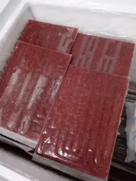 Cacing darah beku 500 gr cabek bloodworm guppy cupang ikan hias murah