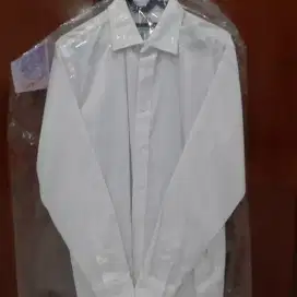 KEMEJA ZARA MAN WRN PUTIH SZ M REGULER FIT LGN PJG ORIGINAL