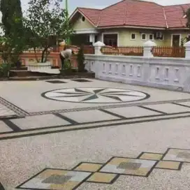 Tukan Lantai coral sikat dan Tukang Taman area Bone
