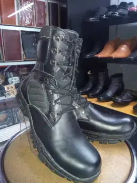 Sepatu safety kulit asli