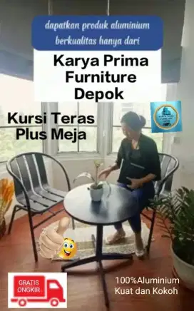 Sofa Teras Besi Aluminium kuat awet tahan lama 1 250.000 free ongkir.
