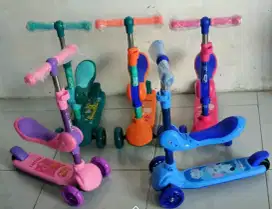Mainan Scooter Anak Ada Dudukan+Musik Roda 3