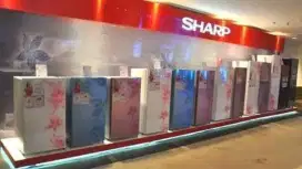 Jual kulkas sharp 162 cash cicil kredit