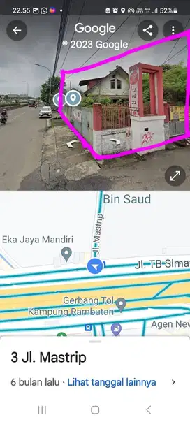 Jual tanah dan bangunan TB Simatupang, Kp rambutan jaktim