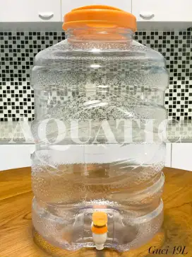 NATURAL GALON PET 19LTR+KRAN ORANGE COLOR,MIN ORDER 200PCS