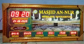 Jam digital sholat 70 cmx 40cm