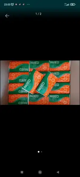 Tissue paseo facial 250 sheets 2ply wil taman