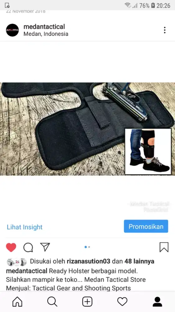Holster Sarung Kaki (Medan Tactical Store)