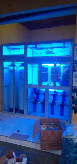 Pemasangan alat depot air minum isi ulang