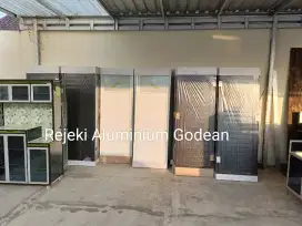 Pintu kamar mandi WC asli aluminium