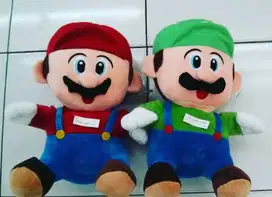 Boneka tokoh game nintendo situkang ledeng super mario bros &luigi SNI