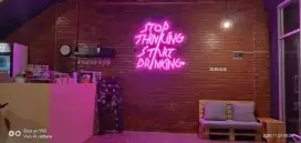 Neonflexy neon flex signage lettersign huruf timbul resto cafe minum